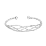 Braided Graduated Open Bangle