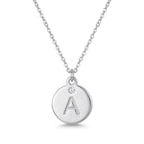 Minimalist Initial Charm Necklace