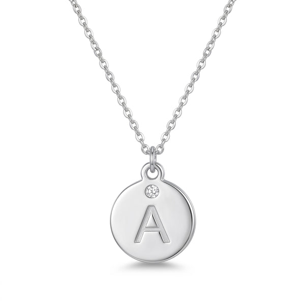 Minimalist Initial Charm Necklace