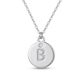 Minimalist Initial Charm Necklace
