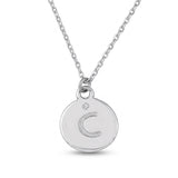 Minimalist Initial Charm Necklace