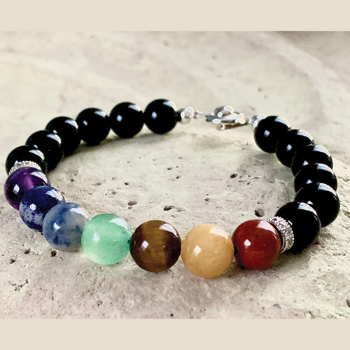 Black Onyx Chakra Bracelet