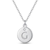 Minimalist Initial Charm Necklace