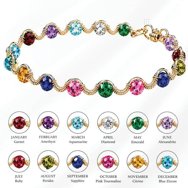 Mothers Love Birthstone Bracelet | Custom Bracelet for Mom