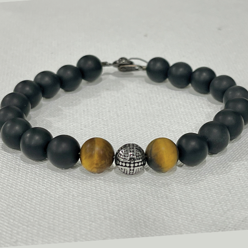 Matte Natural Tiger & Matte Black Onyx I