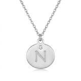 Minimalist Initial Charm Necklace
