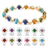 Mothers Love Birthstone Bracelet | Custom Bracelet for Mom