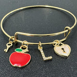 Teacher Appreciation Charm Bangle
