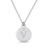 Minimalist Initial Charm Necklace