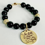 "Be Still" Charm Bracelet