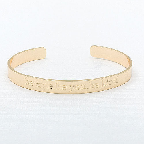 "Be Kind" Gold Bangle