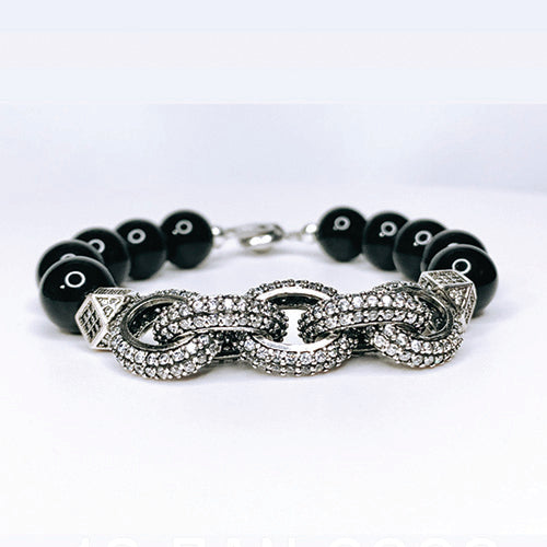 Black Onyx Link Bracelet