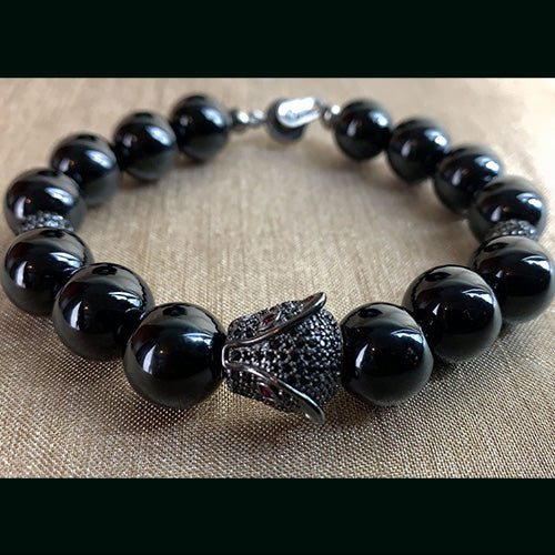 Black Panther Black Onyx Bracelet