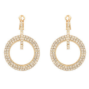 Crystal Studded Hoop