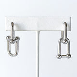 U Link Earring Silver