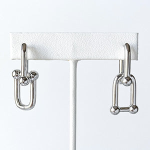 U Link Earring Silver