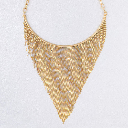 Multi-strand Beaded Vermeil Necklace