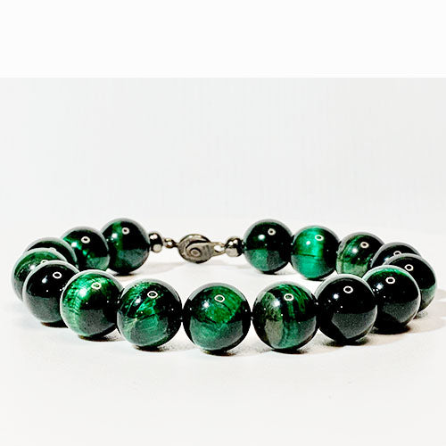 Classic Green Tiger Eye Bracelet