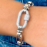 Gold Link Carabiner Bracelet