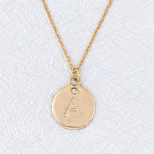 Minimalist Initial Charm Necklace