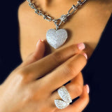 Puff Heart U Link Necklace