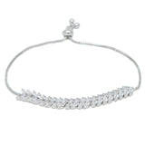 Marquis Flower Adjustable Bracelet