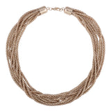 Multi-Strand Gold Necklace