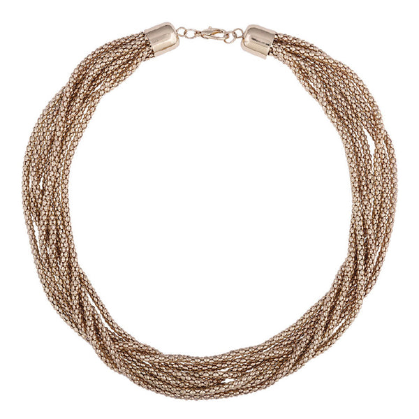 Multi-Strand Gold Necklace
