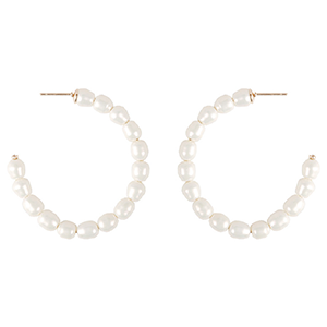 Pearl Hoop Earring