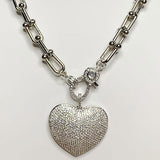 Puff Heart U Link Necklace