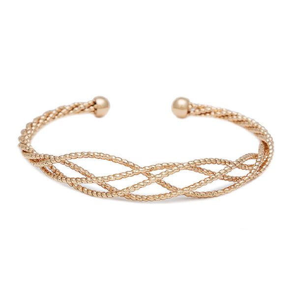 Braided Graduated Open Bangle